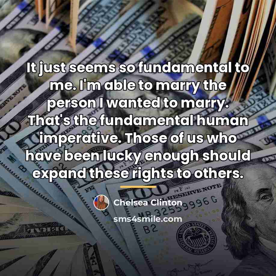 “It just seems so fundamental to me. I'm able to…” quote by Chelsea Clinton