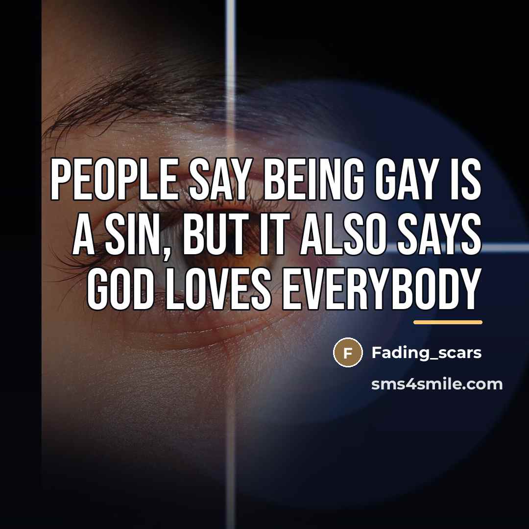 “People say being gay is a sin, but it also…” quote by Fading_scars