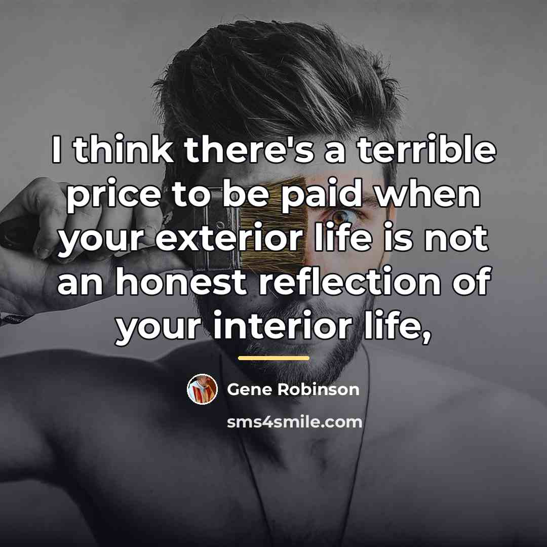 “I think there's a terrible price to be paid when…” quote by Gene Robinson