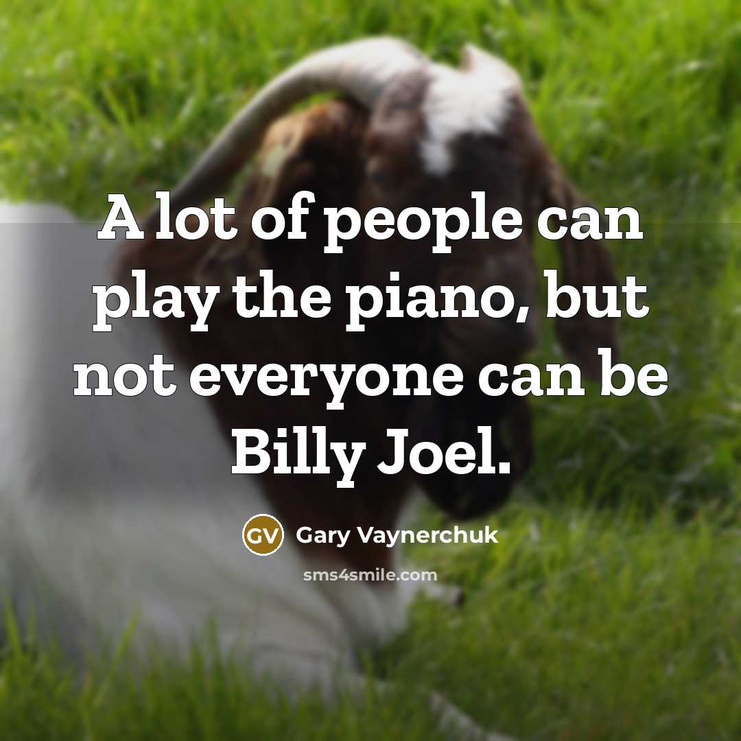 “A lot of people can play the piano, but not…” quote by Gary Vaynerchuk