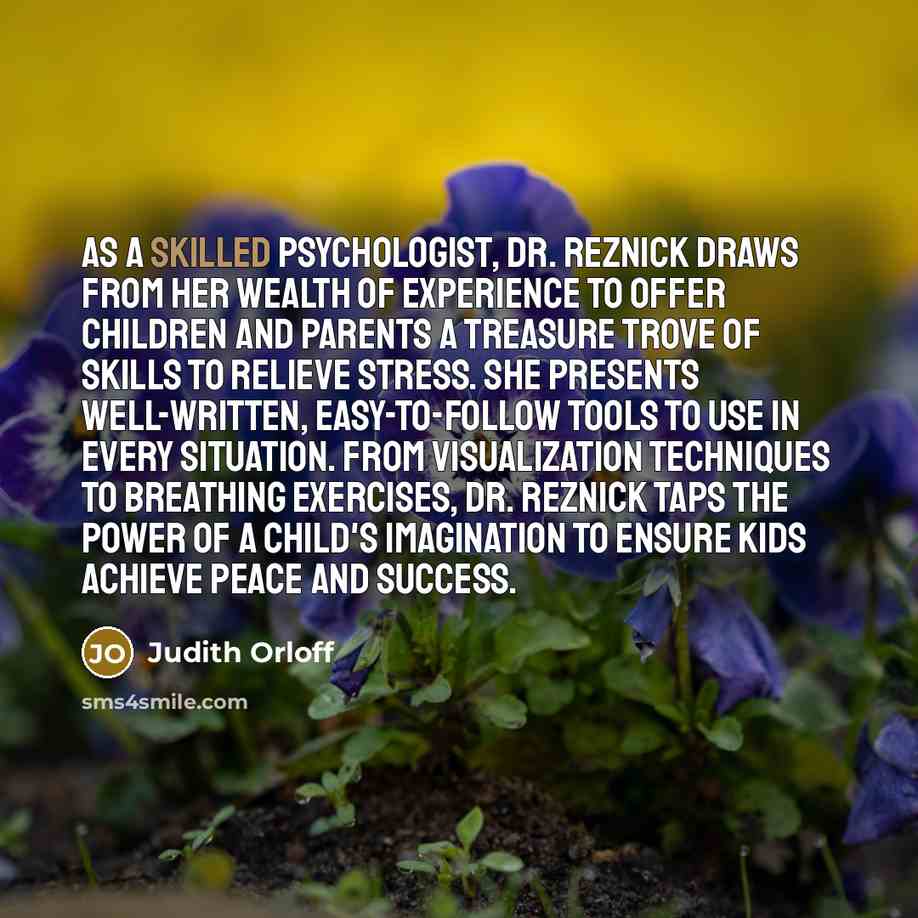 “As a skilled psychologist, Dr. Reznick draws from her wealth…” quote by Judith Orloff