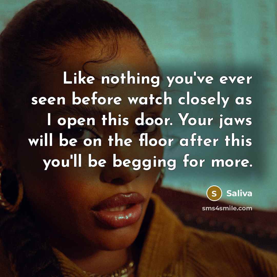 “Like nothing you've ever seen before watch closely as I…” quote by Saliva
