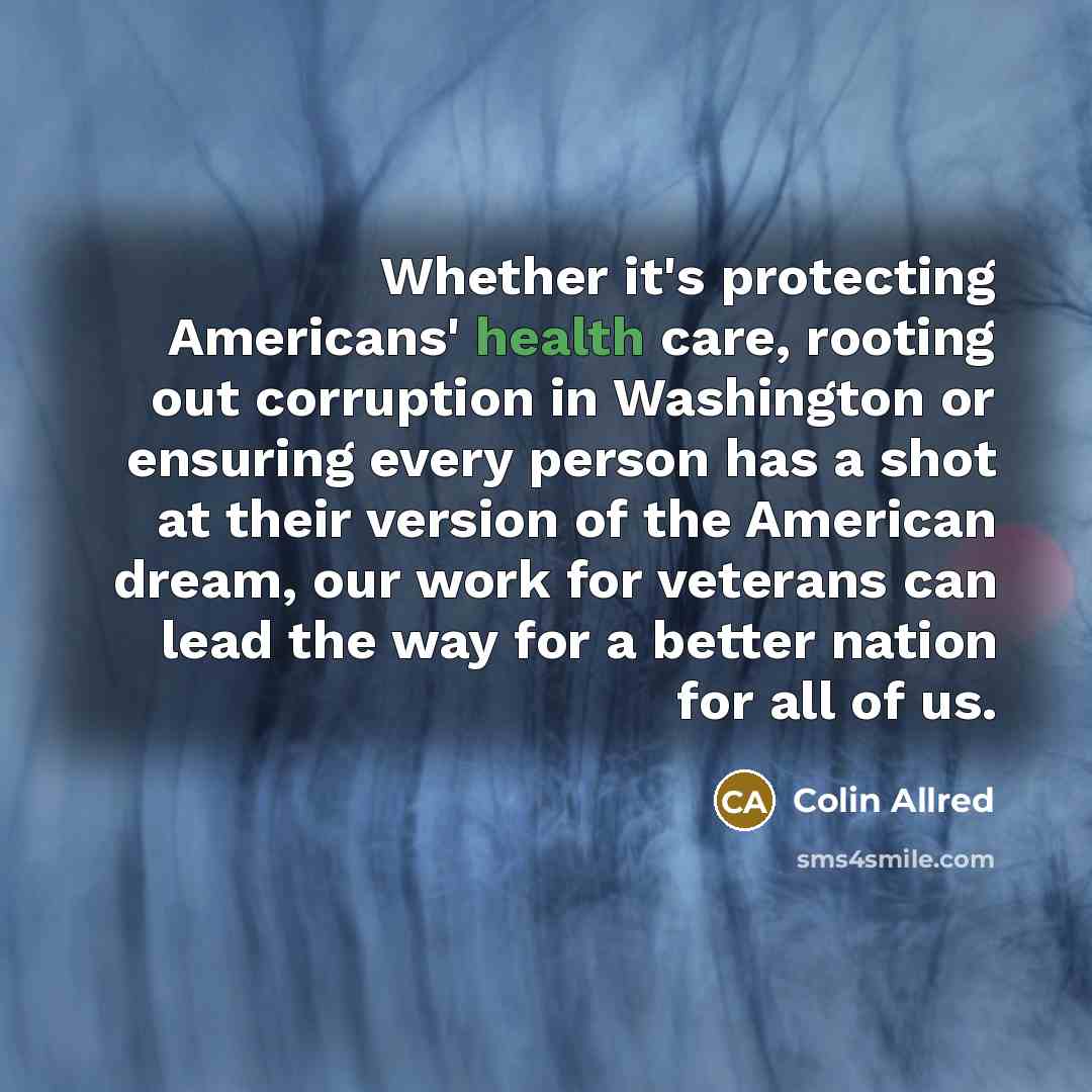 “Whether it's protecting Americans' health care, rooting out corruption in…” quote by Colin Allred