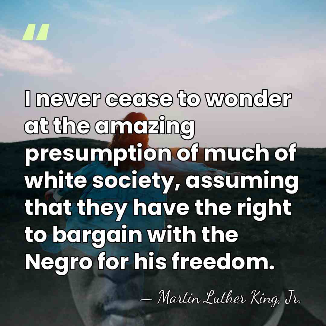 I never cease to wonder at the amazing presumption of much of&hellip; - Martin Luther King, Jr.