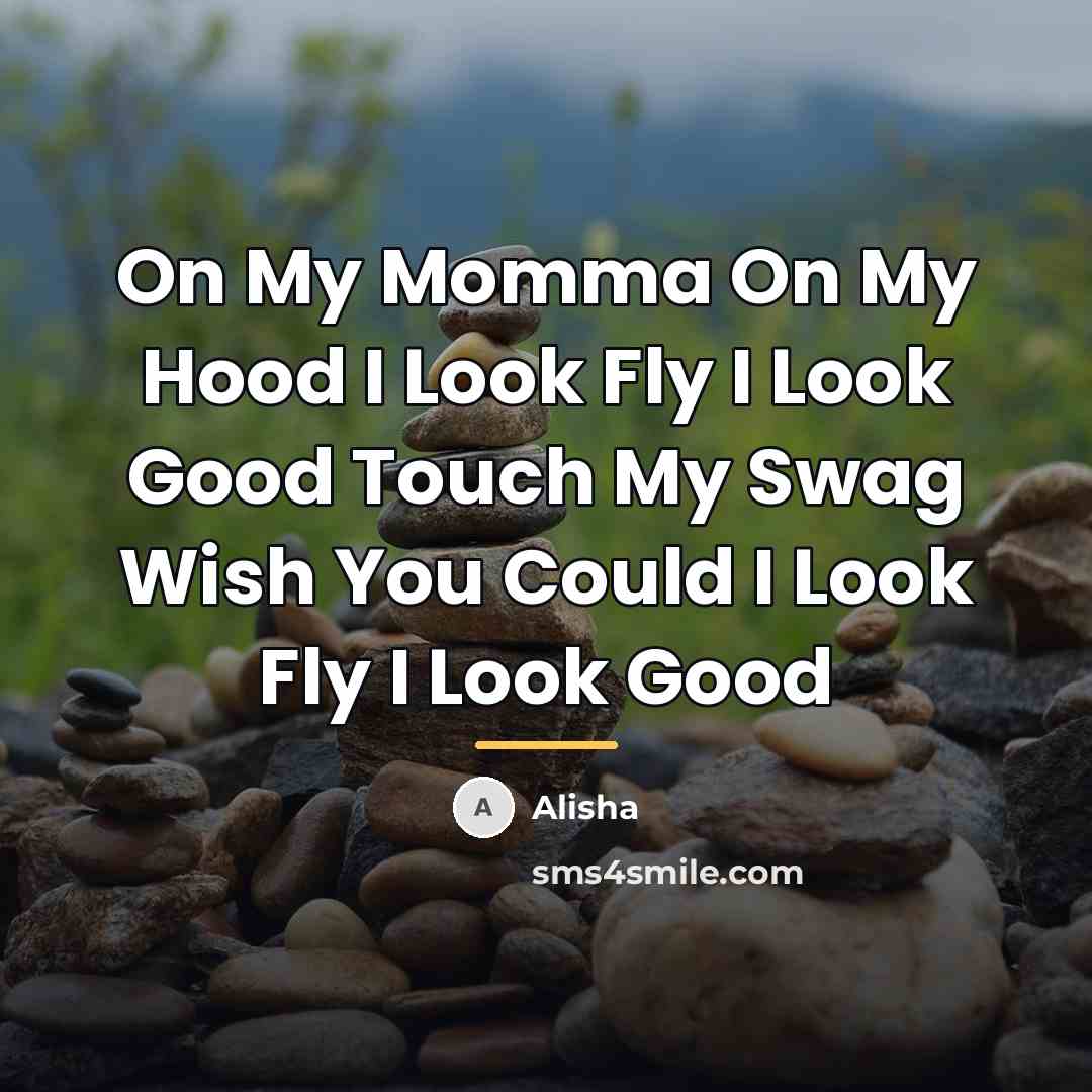 “On My Momma On My Hood I Look Fly I…” quote by Alisha