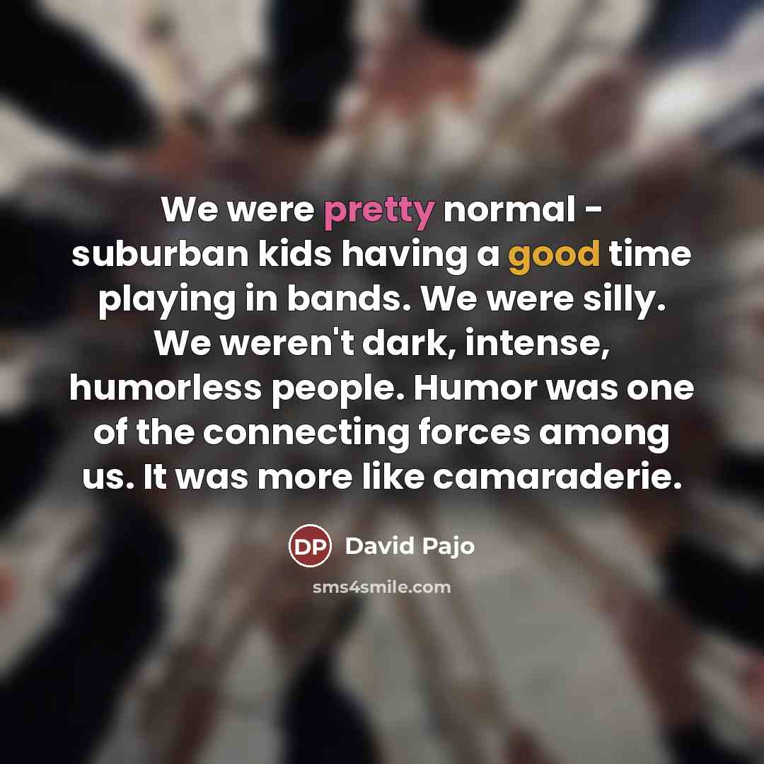 “We were pretty normal - suburban kids having a good…” quote by David Pajo