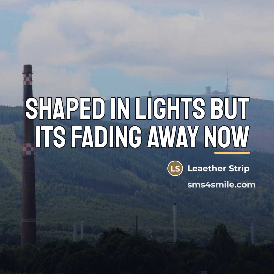 “Shaped in lights but its fading away now…” quote by Leaether Strip