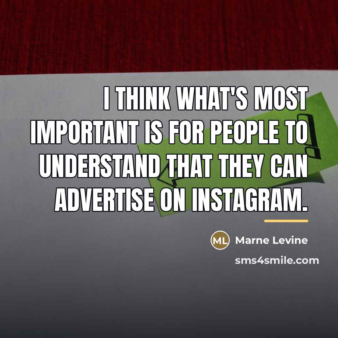 “I think what's most important is for people to understand…” quote by Marne Levine