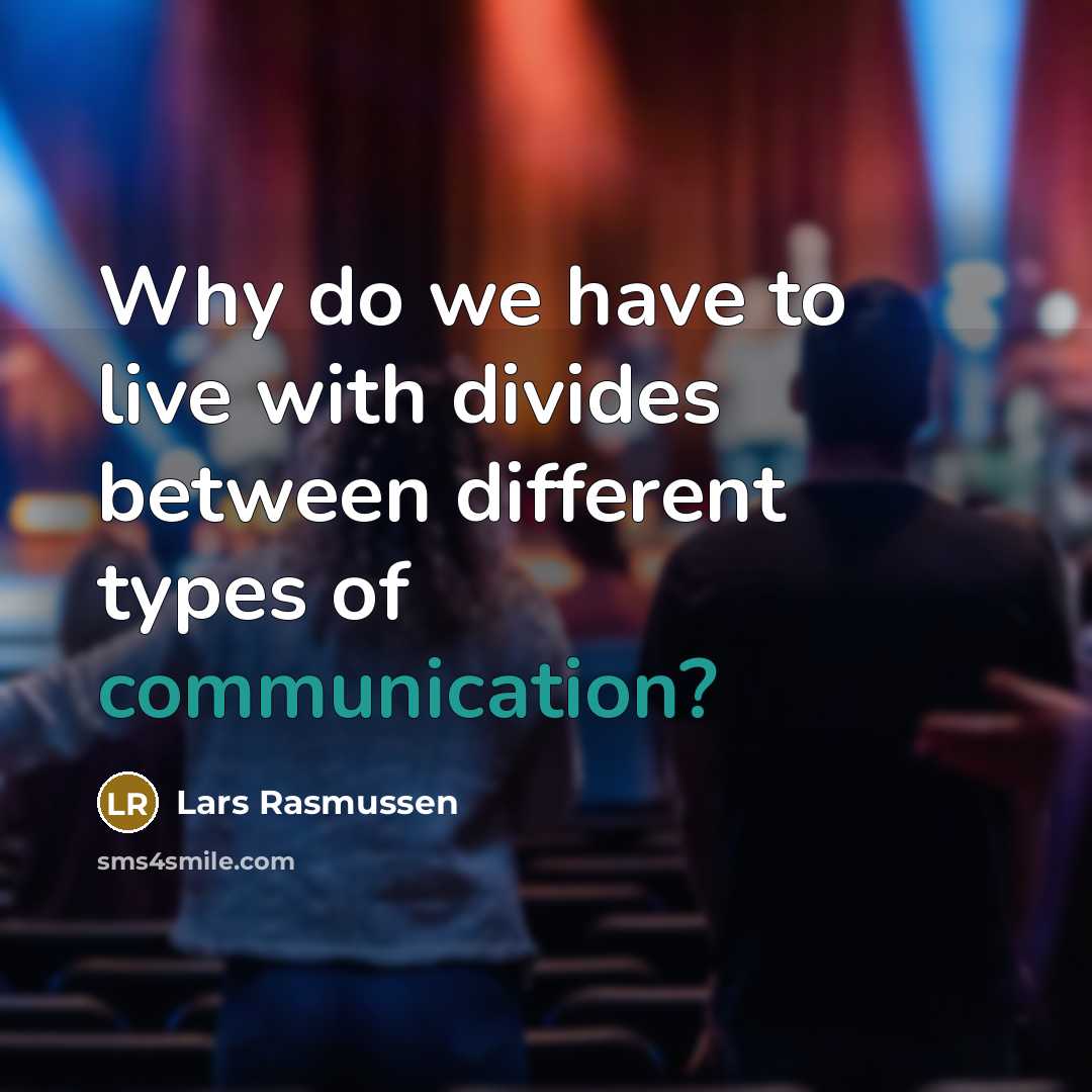“Why do we have to live with divides between different…” quote by Lars Rasmussen