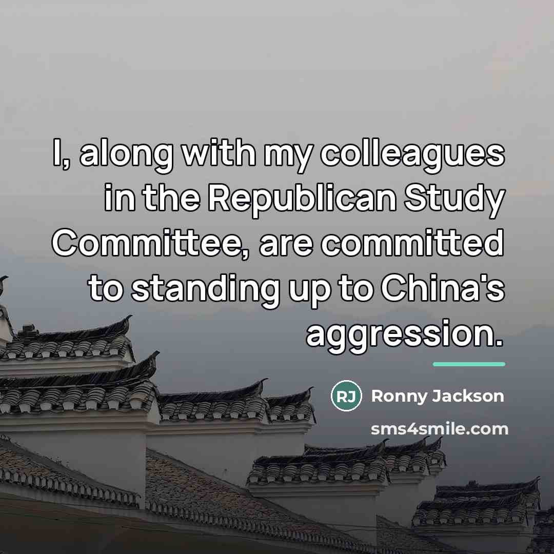 “I, along with my colleagues in the Republican Study Committee,…” quote by Ronny Jackson