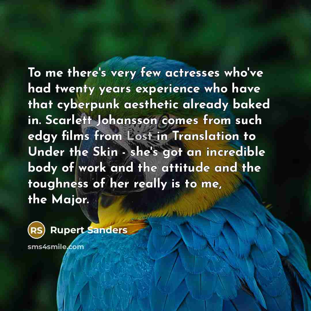 “To me there's very few actresses who've had twenty years…” quote by Rupert Sanders