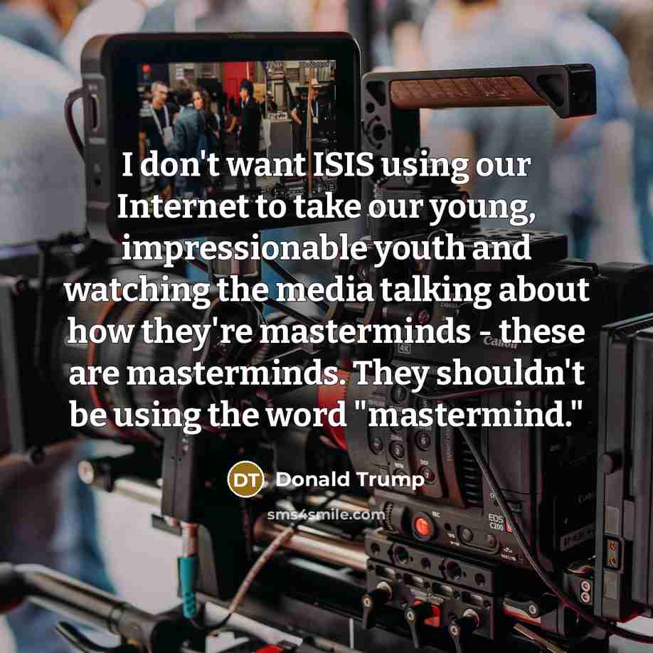 “I don't want ISIS using our Internet to take our…” quote by Donald Trump