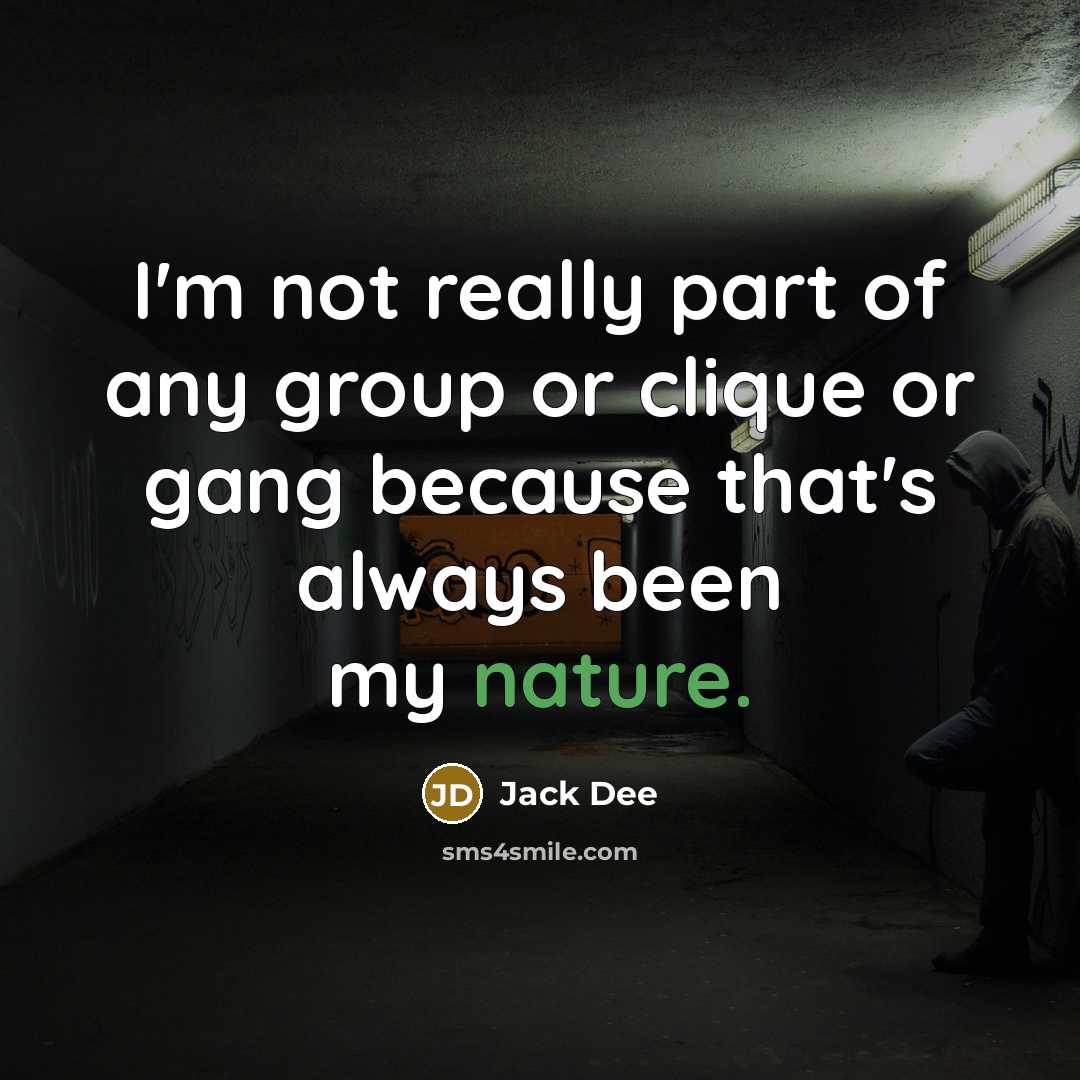 “I'm not really part of any group or clique or…” quote by Jack Dee