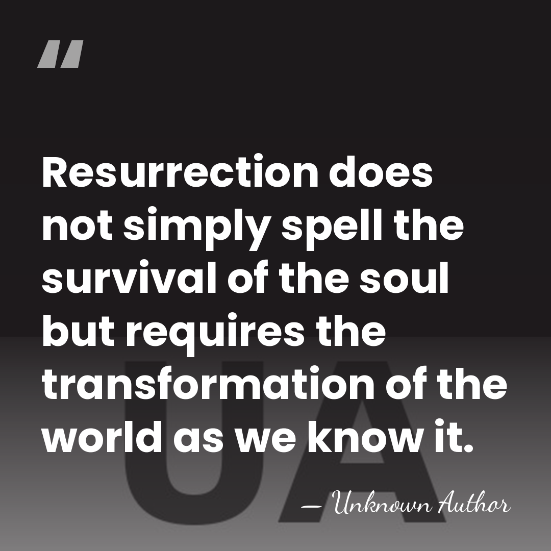 Resurrection does not simply spell the survival of the soul but requires&hellip; - Elisabeth Schussler Fiorenza