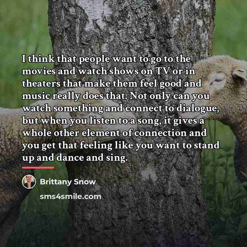 “I think that people want to go to the movies…” quote by Brittany Snow