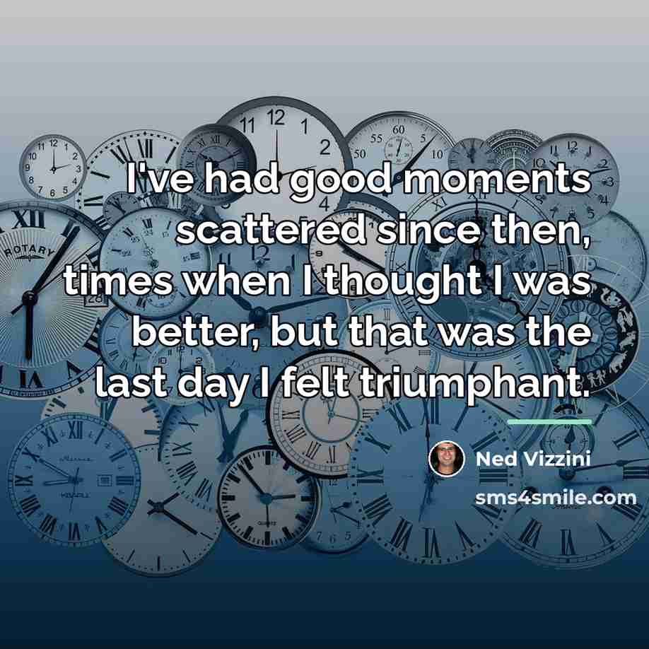 “I've had good moments scattered since then, times when I…” quote by Ned Vizzini