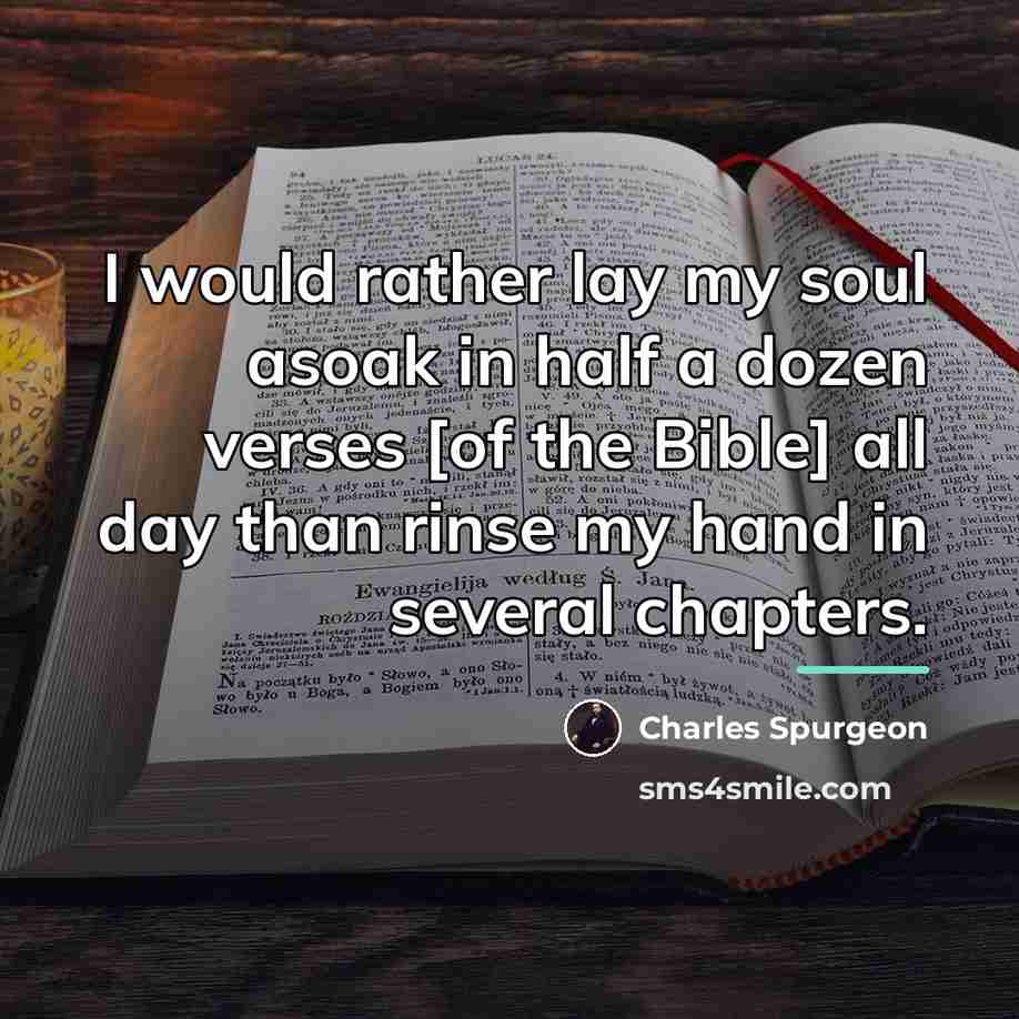 “I would rather lay my soul asoak in half a…” quote by Charles Spurgeon