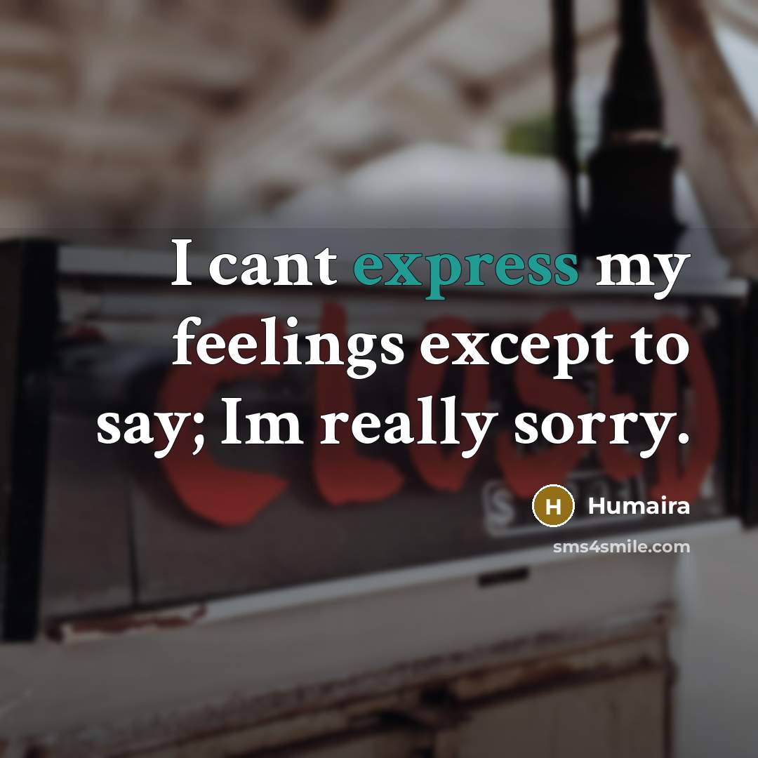 “I cant express my feelings except to say; Im really…” quote by Humaira
