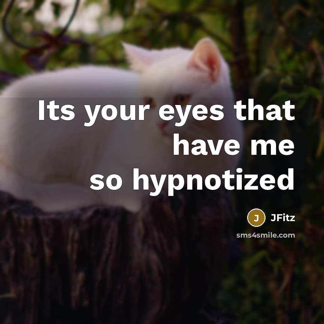 “Its your eyes that have me so hypnotized” quote by JFitz