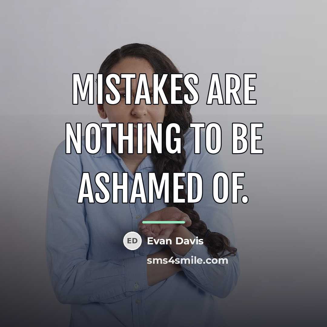 “Mistakes are nothing to be ashamed of.…” quote by Evan Davis