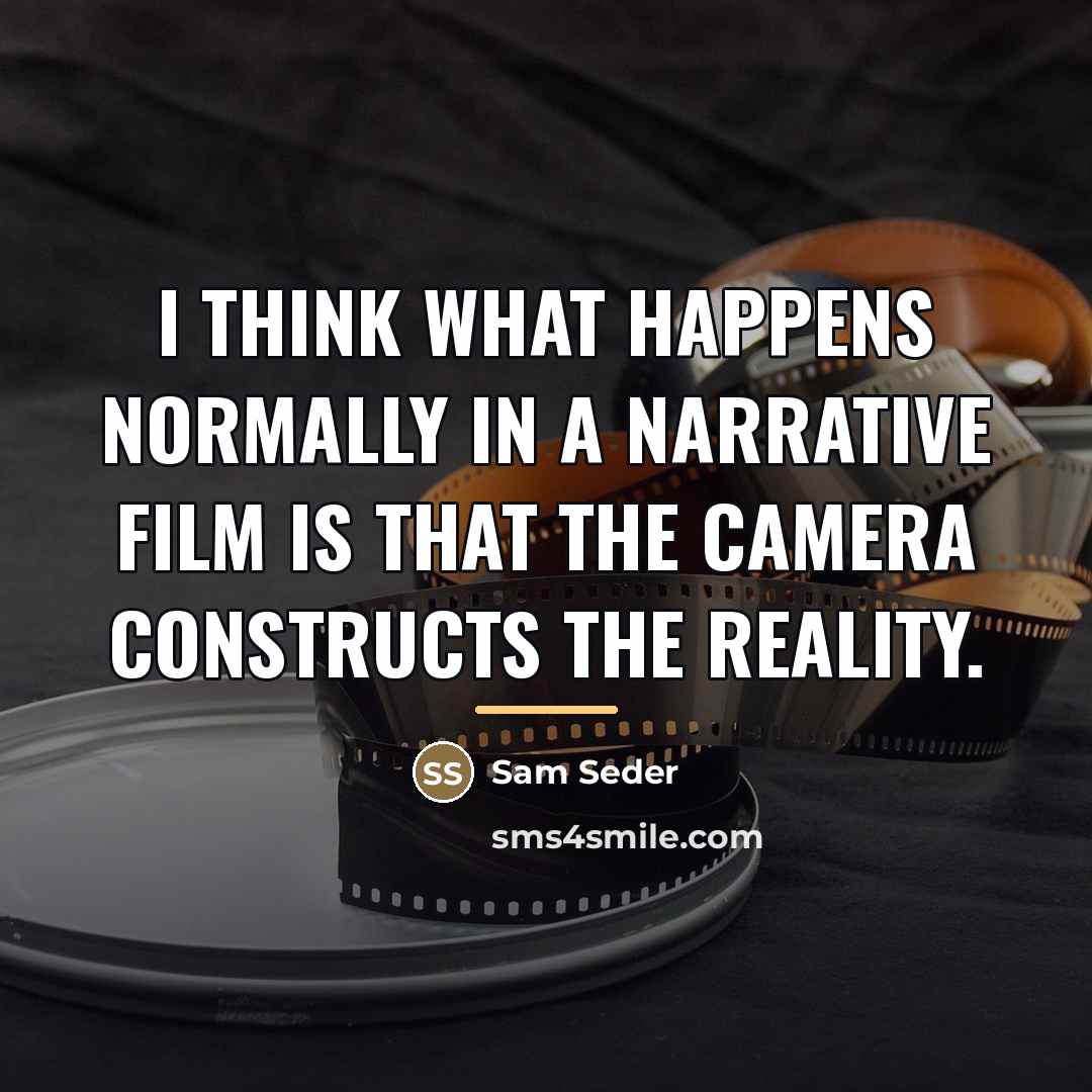 “I think what happens normally in a narrative film is…” quote by Sam Seder