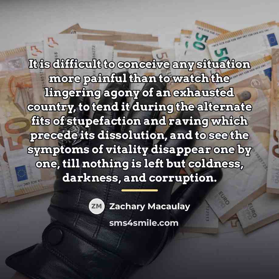 “It is difficult to conceive any situation more painful than…” quote by Zachary Macaulay