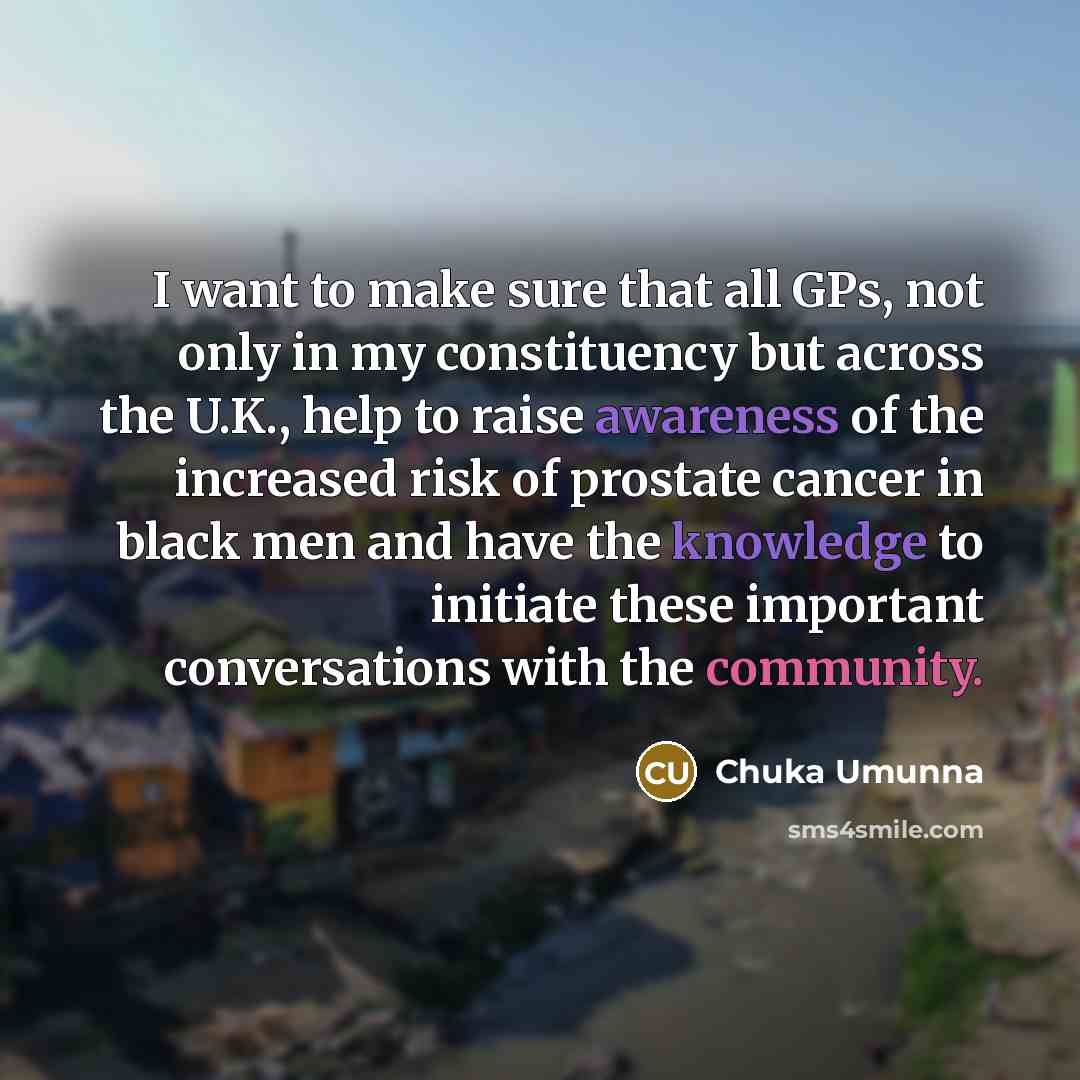 “I want to make sure that all GPs, not only…” quote by Chuka Umunna