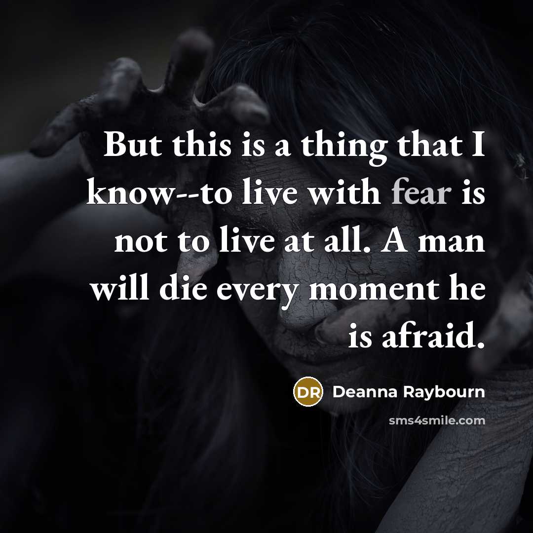 “But this is a thing that I know--to live with…” quote by Deanna Raybourn
