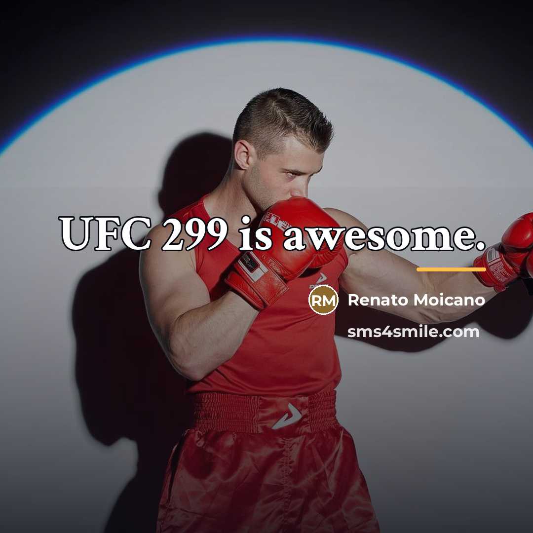 “UFC 299 is awesome.…” quote by Renato Moicano