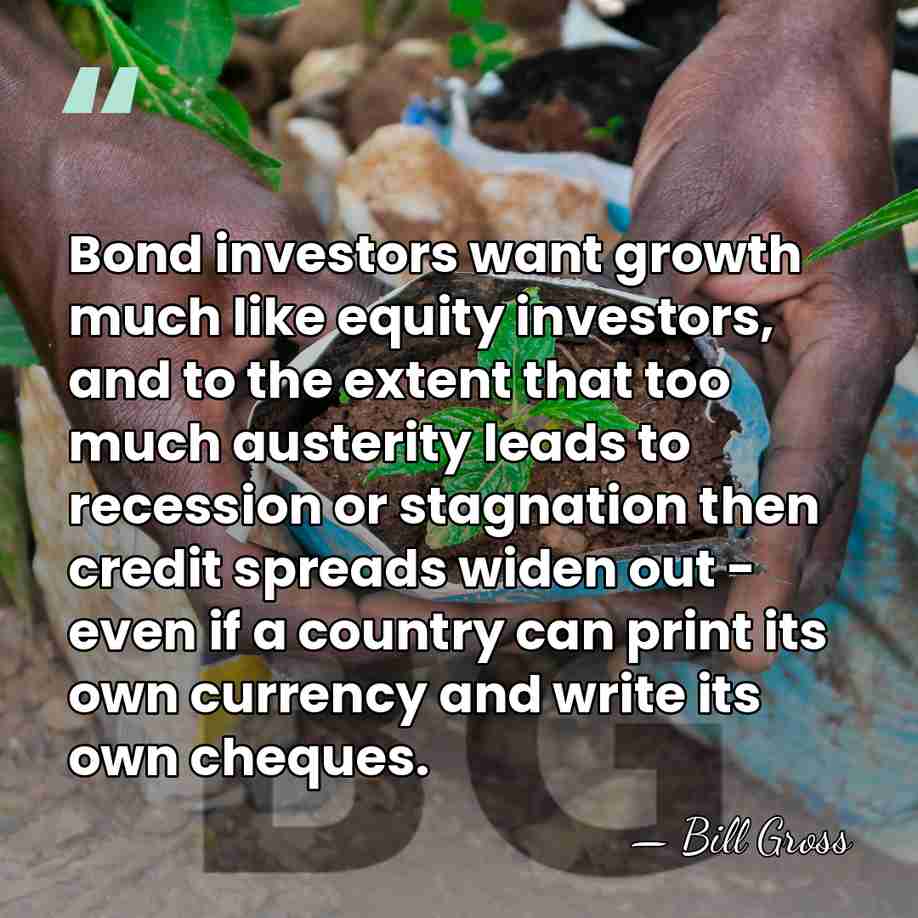 Bond investors want growth much like equity investors, and to the extent&hellip; - Bill Gross