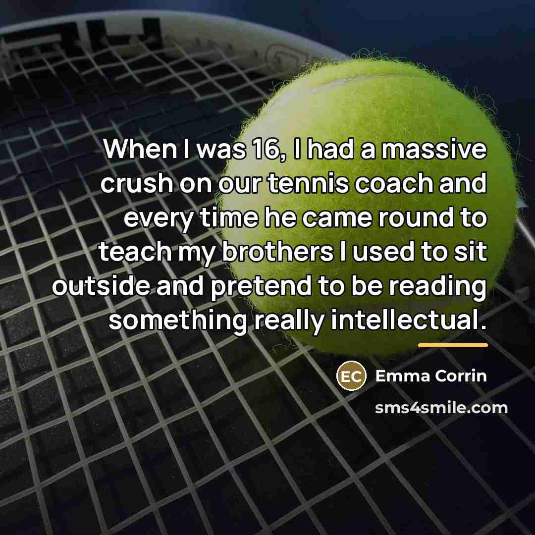 “When I was 16, I had a massive crush on…” quote by Emma Corrin