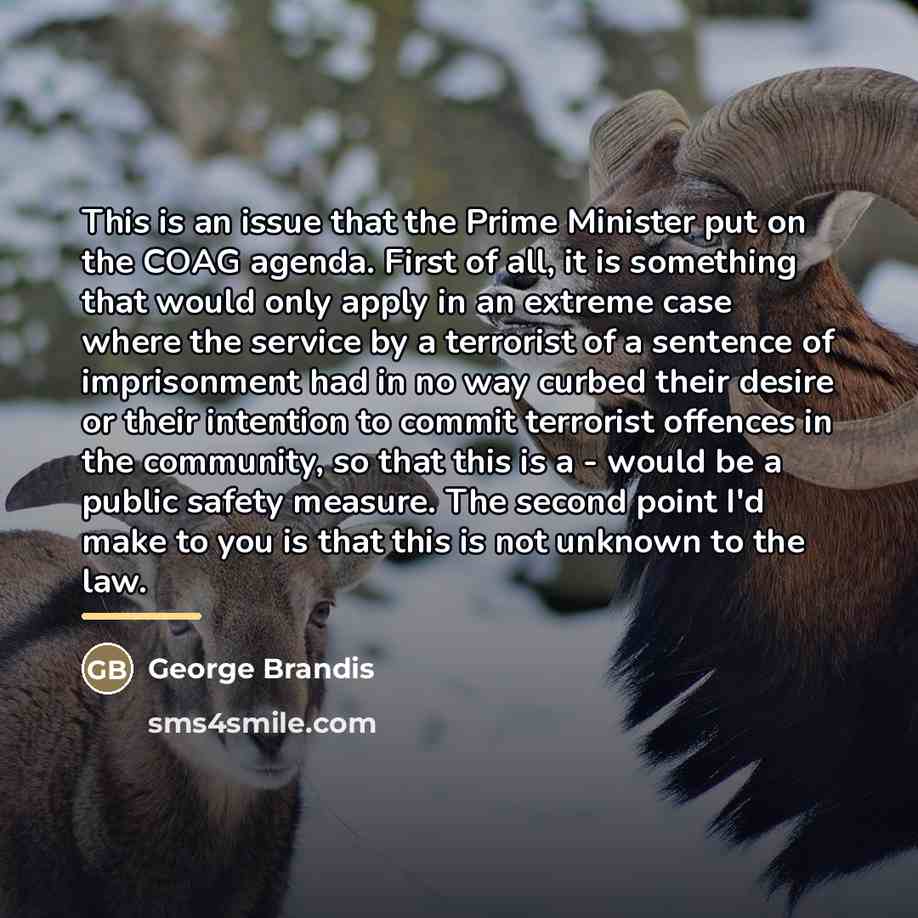 “This is an issue that the Prime Minister put on…” quote by George Brandis
