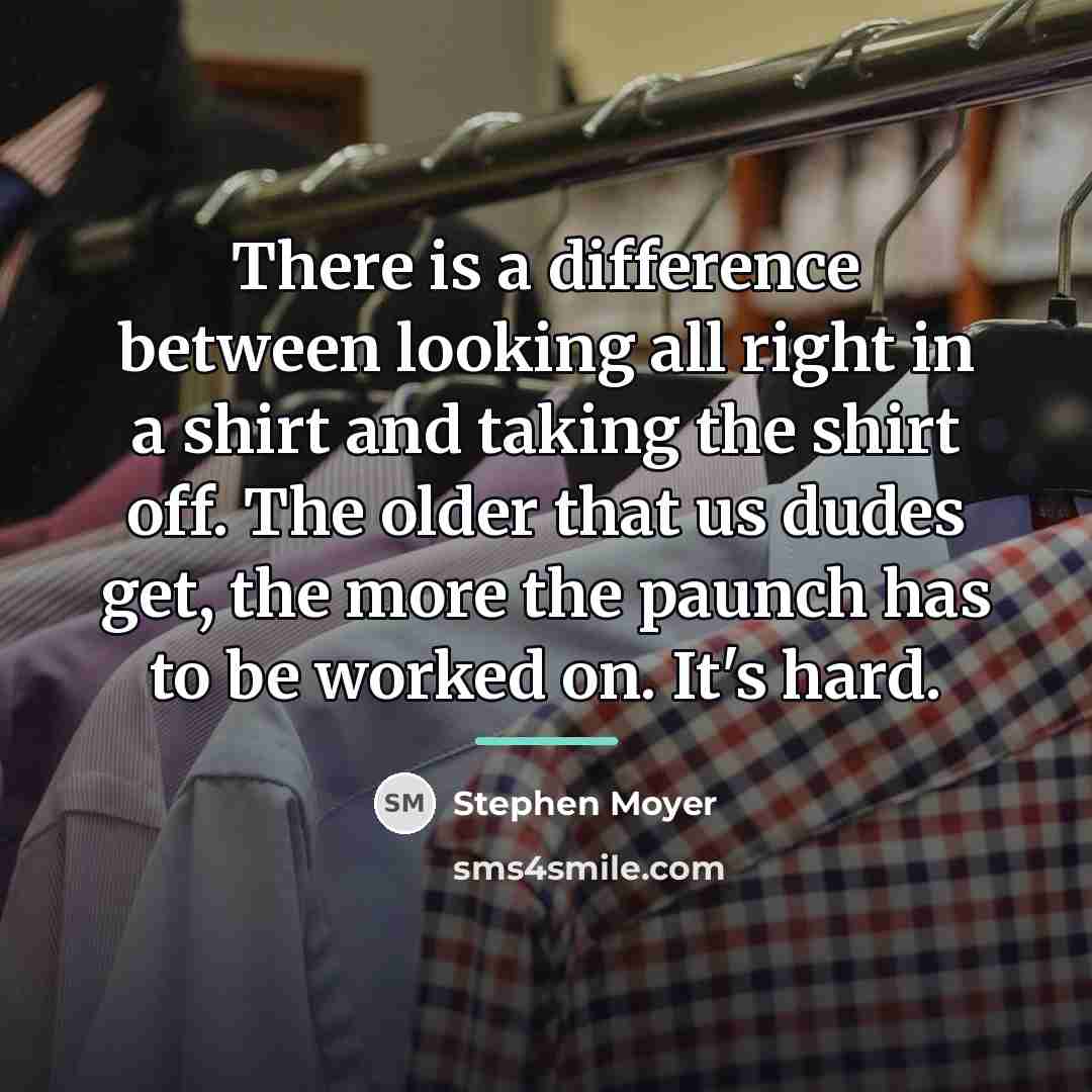 “There is a difference between looking all right in a…” quote by Stephen Moyer