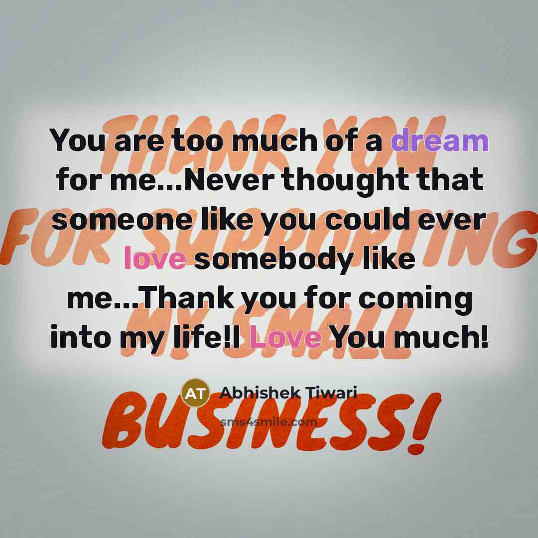 “You are too much of a dream for me...Never thought…” quote by Abhishek Tiwari