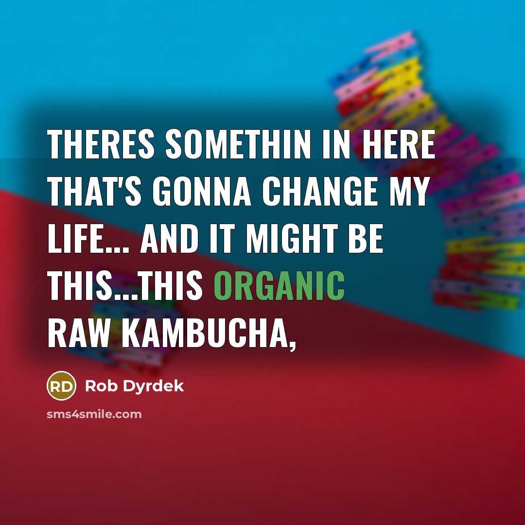 “Theres somethin in here that's gonna change my life... and…” quote by Rob Dyrdek