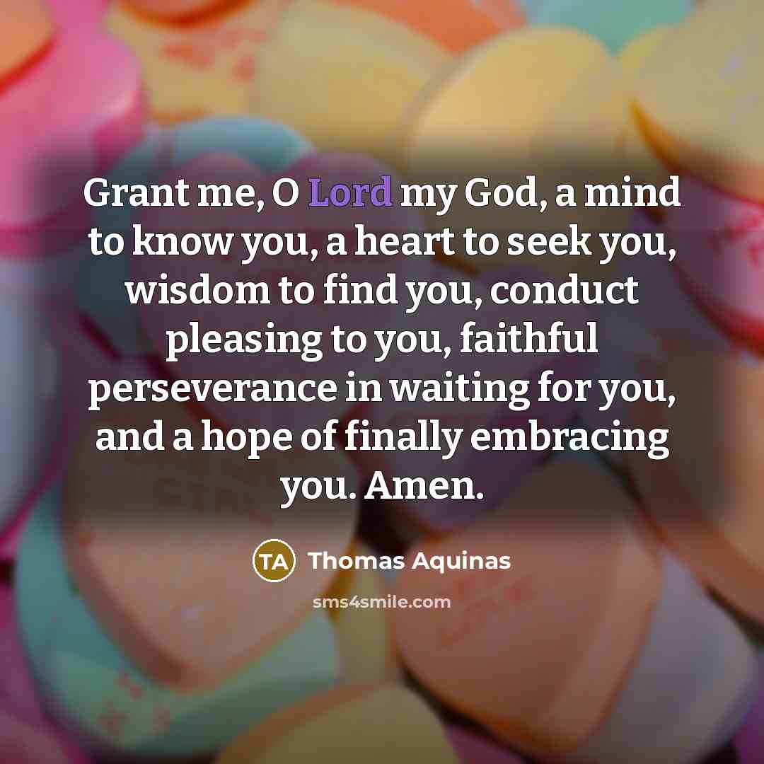 “Grant me, O Lord my God, a mind to know…” quote by Thomas Aquinas