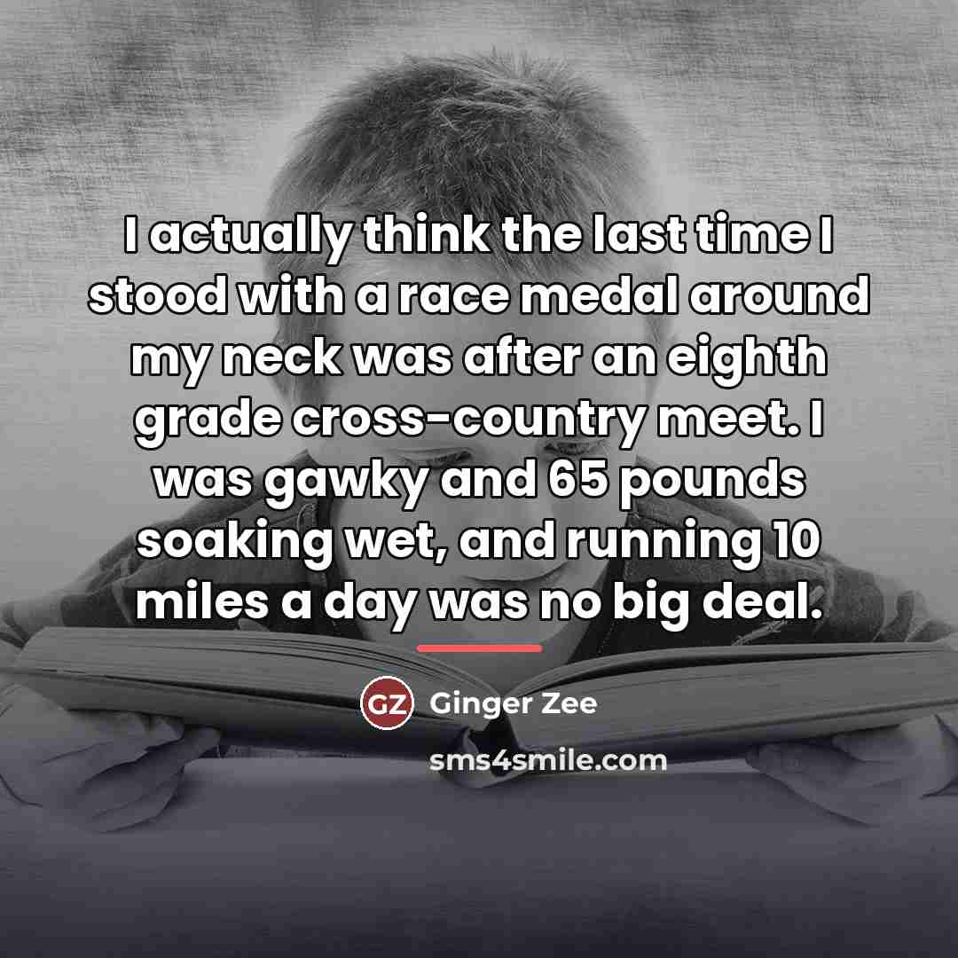 “I actually think the last time I stood with a…” quote by Ginger Zee
