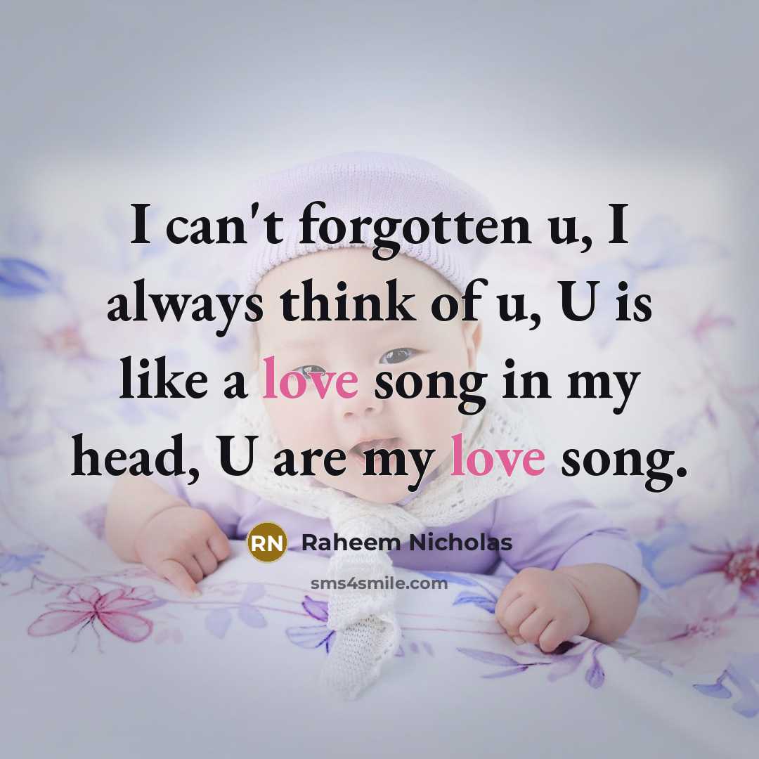 “I can't forgotten u, I always think of u, U…” quote by Raheem Nicholas