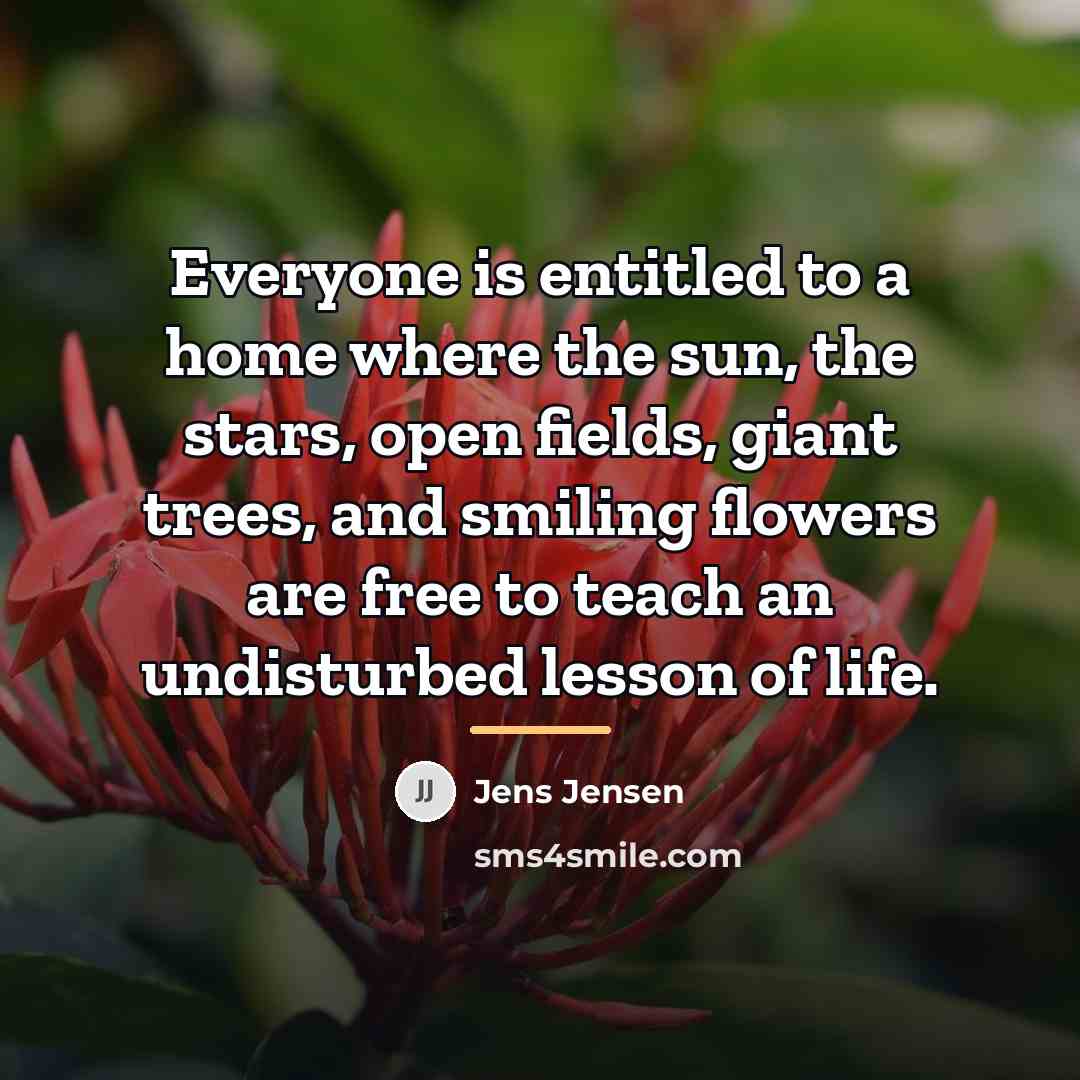 “Everyone is entitled to a home where the sun, the…” quote by Jens Jensen