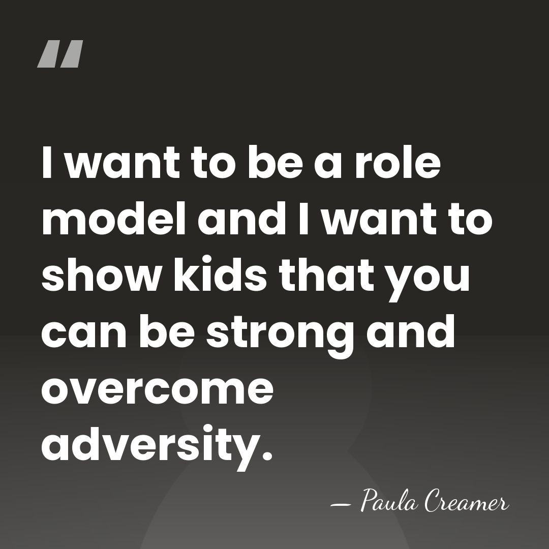 I want to be a role model and I want to show&hellip; - Paula Creamer