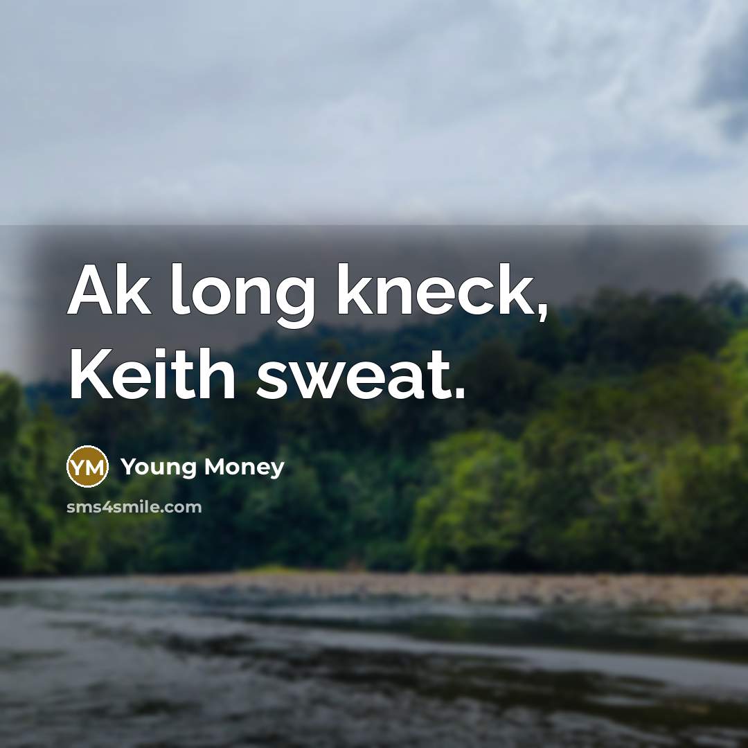 “Ak long kneck, Keith sweat.…” quote by Young Money