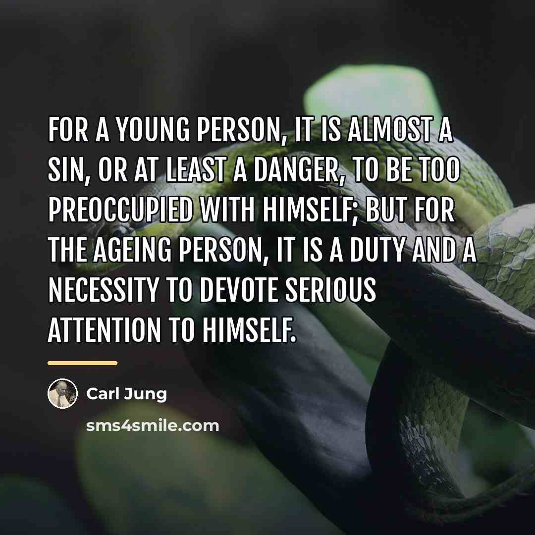 “For a young person, it is almost a sin, or…” quote by Carl Jung