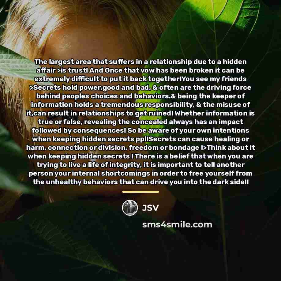 “The largest area that suffers in a relationship due to…” quote by JSV