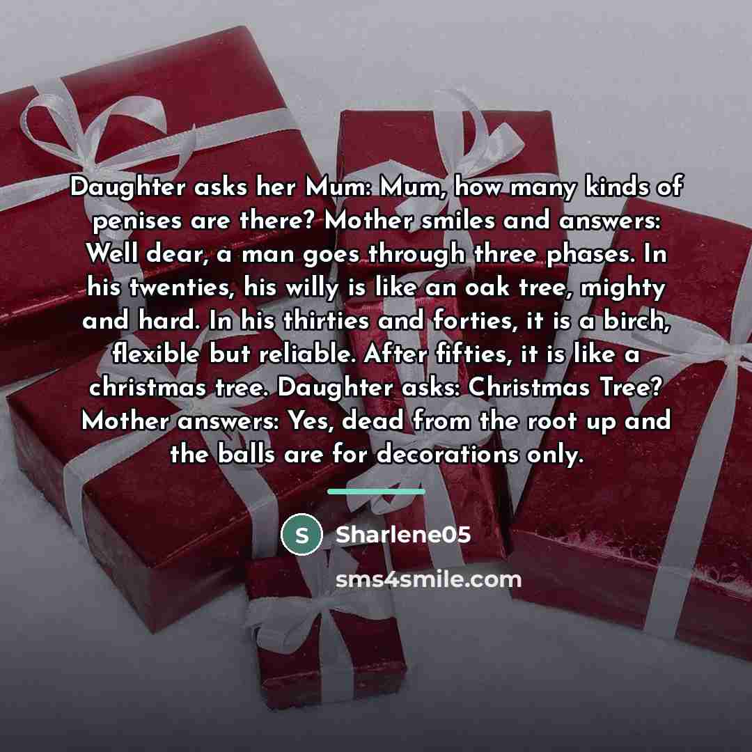 “Daughter asks her Mum: Mum, how many kinds of penises…” quote by Sharlene05
