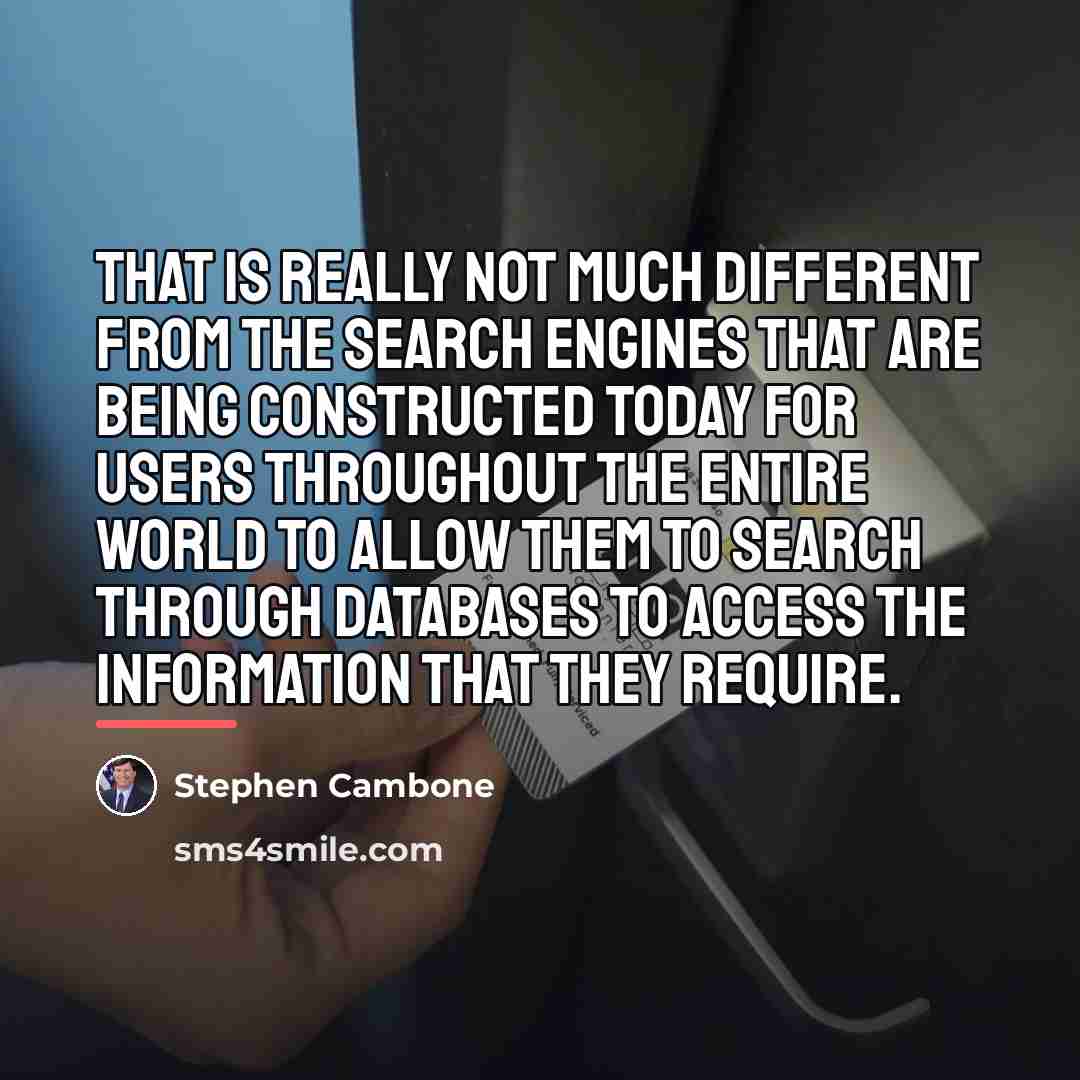 “That is really not much different from the search engines…” quote by Stephen Cambone