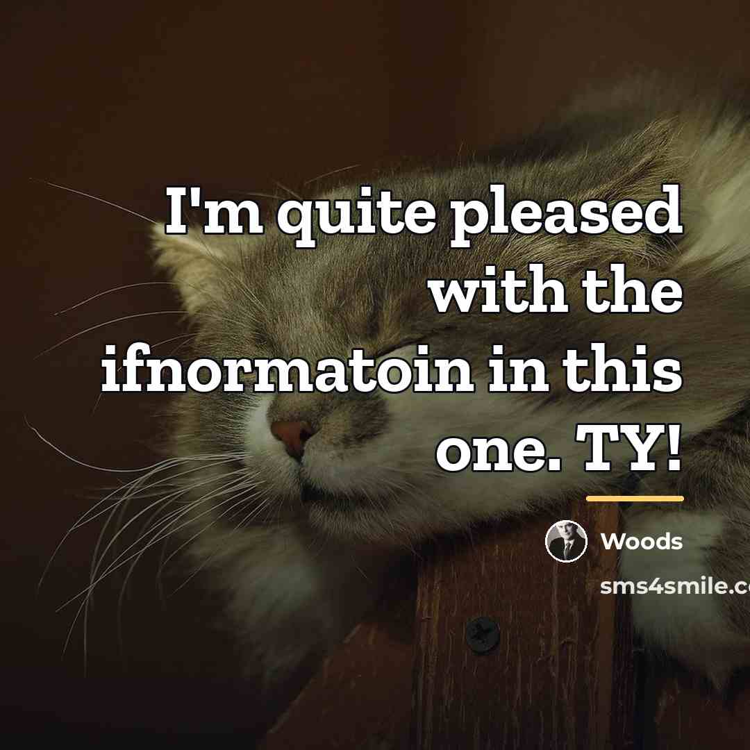 “I'm quite pleased with the ifnormatoin in this one. TY!…” quote by Woods