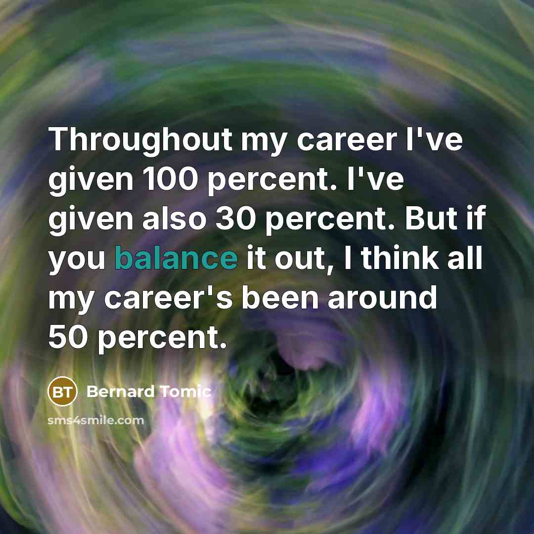 “Throughout my career I've given 100 percent. I've given also…” quote by Bernard Tomic