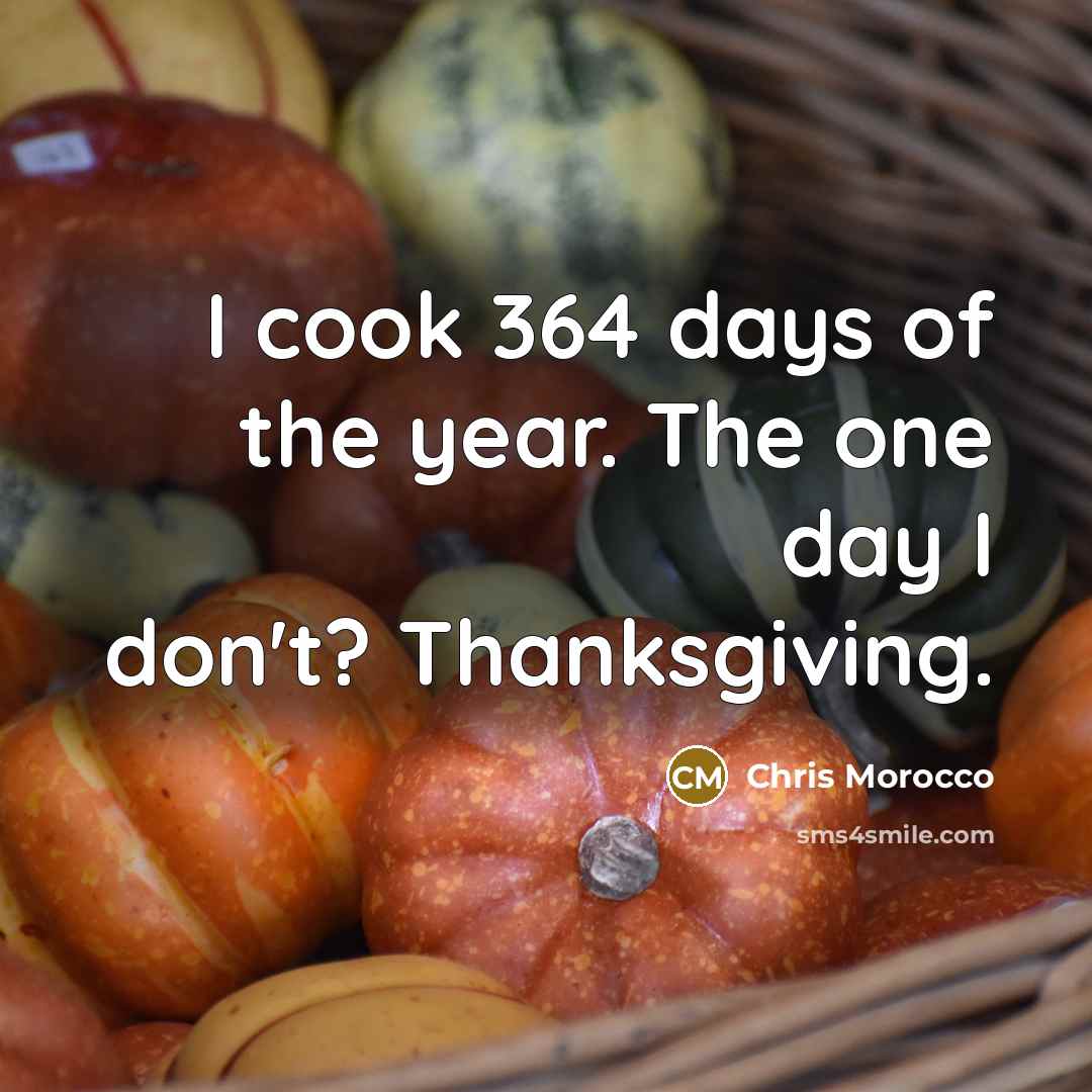 “I cook 364 days of the year. The one day…” quote by Chris Morocco