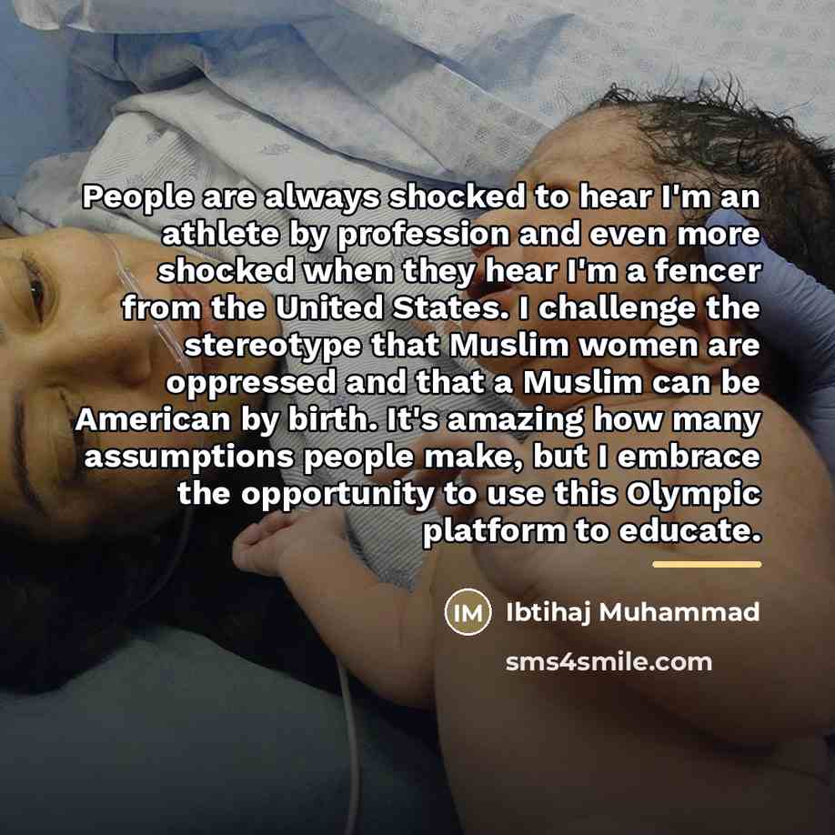 “People are always shocked to hear I'm an athlete by…” quote by Ibtihaj Muhammad