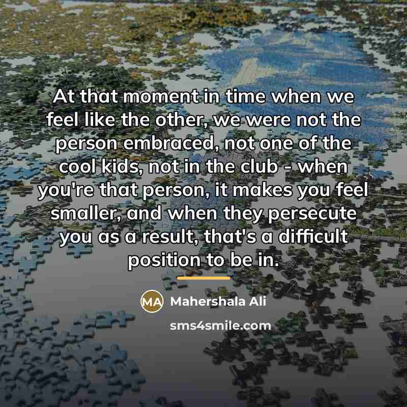“At that moment in time when we feel like the…” quote by Mahershala Ali